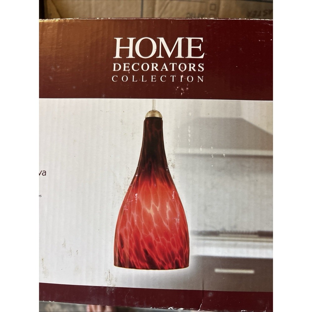 Home Decorator's Collection Lava‎ Mini-Pendant Light Red NIB Discontinued